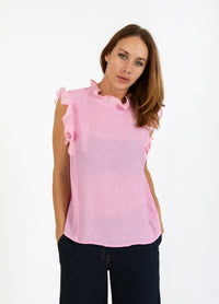 Top With Ruffels - Pink