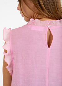 Top With Ruffels - Pink