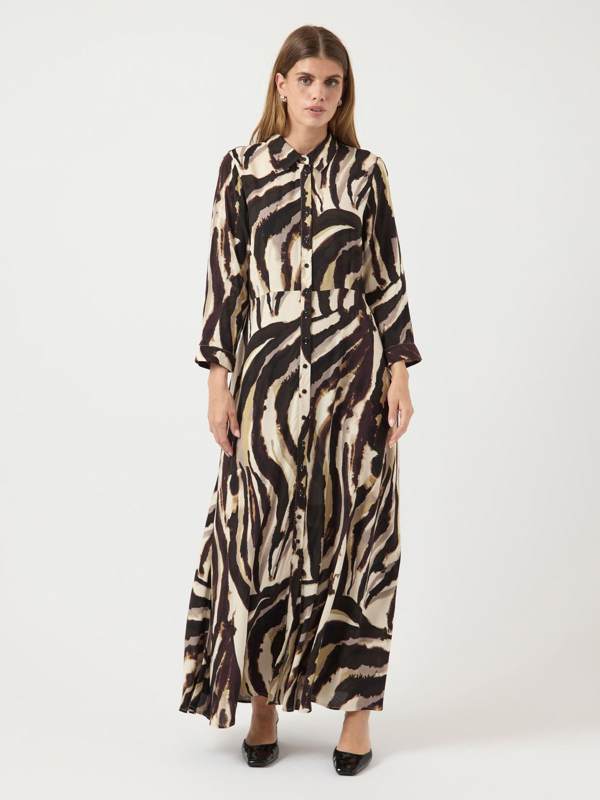 Savanna Dress - Brown/Graphic