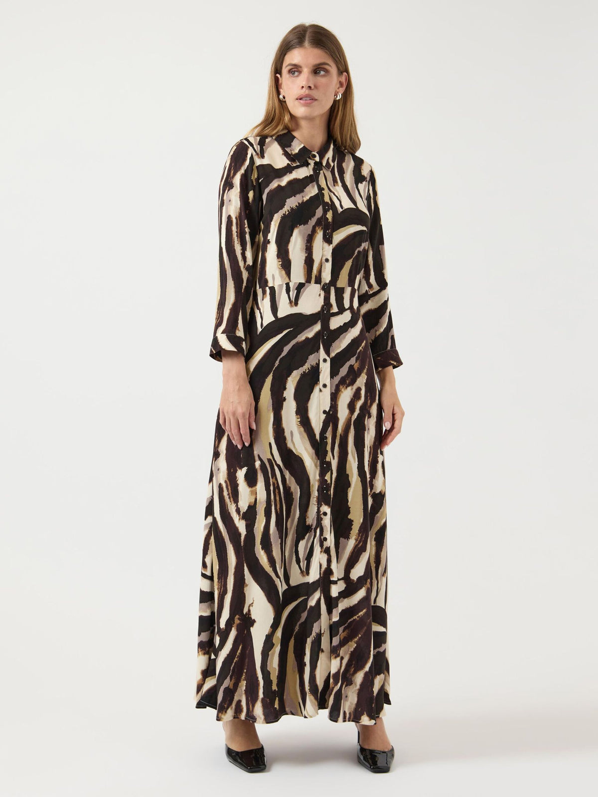 Savanna Dress - Brown/Graphic
