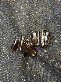 Wave Brooch - Steel