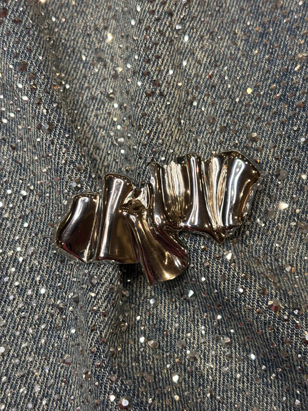 Wave Brooch - Steel