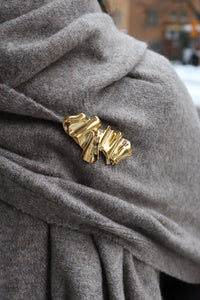Wave Brooch - Gold