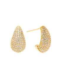 Corinne Crystal Small Earring - Gold