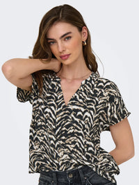 Lion Top - Zebra Graphic
