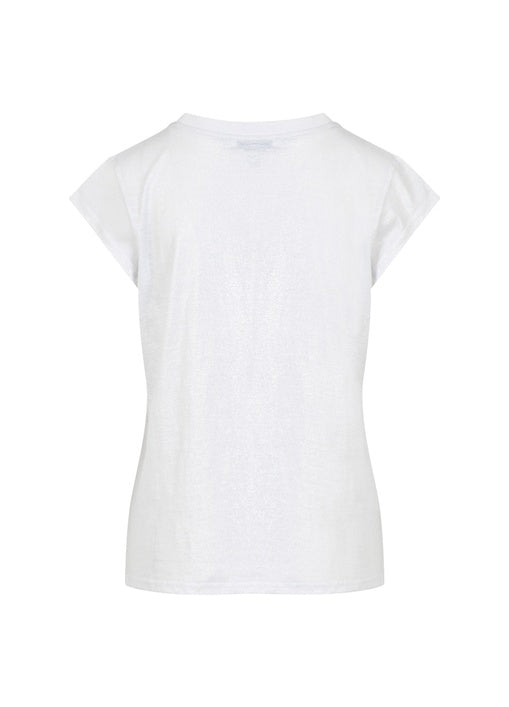 Metallic Tee - White/Silver