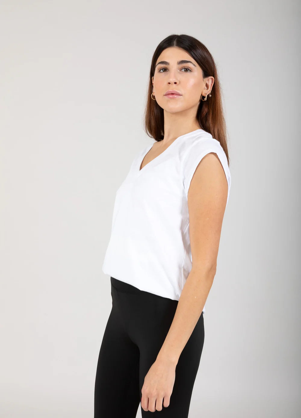 V-Neck T-shirt - White