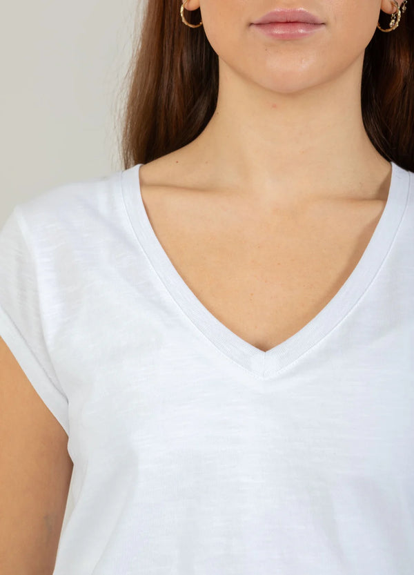 V-Neck T-shirt - White