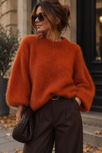 Cocoon Kid Mohair Tee – Rust