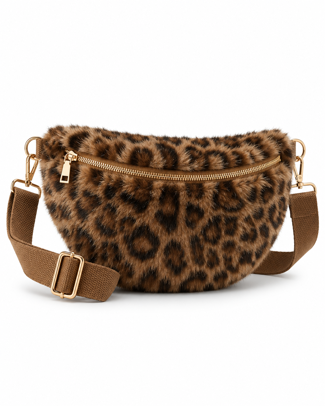 Leo Fur Bag - Camel