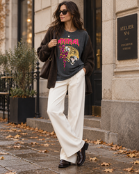 Wild Animal Tee - Washed Black