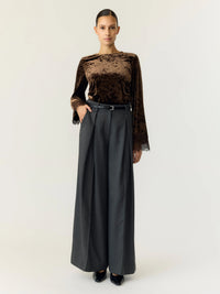 Vellia Top - Coffee Bean