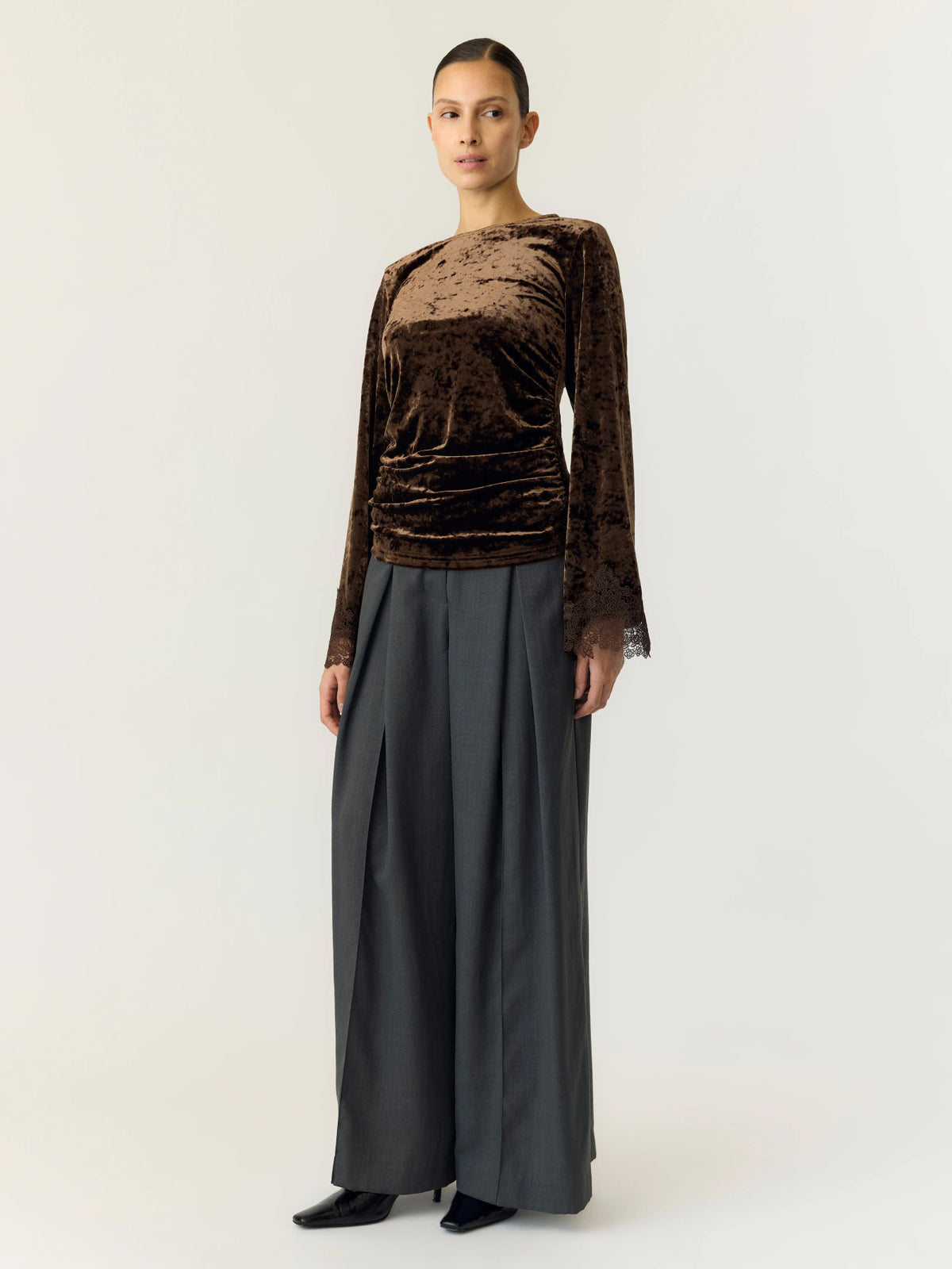 Vellia Top - Coffee Bean