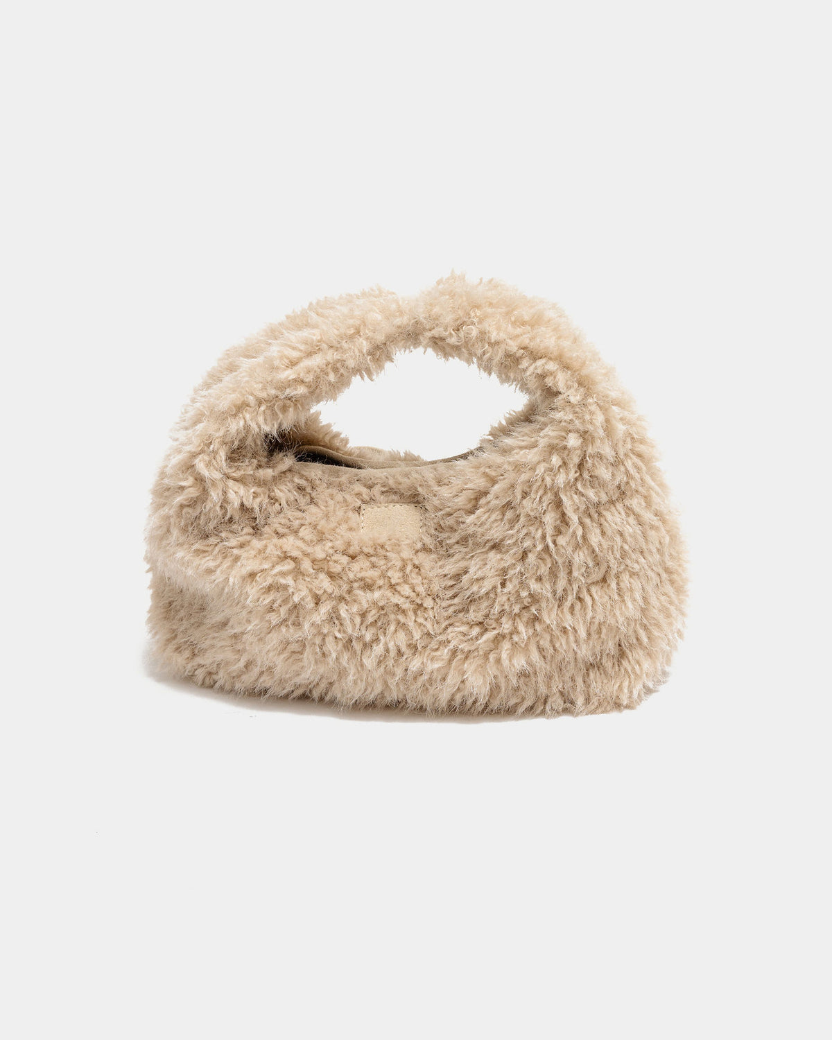 Fabienne Faux Fur Bag - Creme