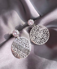 Spinn Crystal Earring - Crystal/Steel
