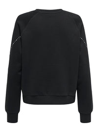 Lena Stud Sweat - Black