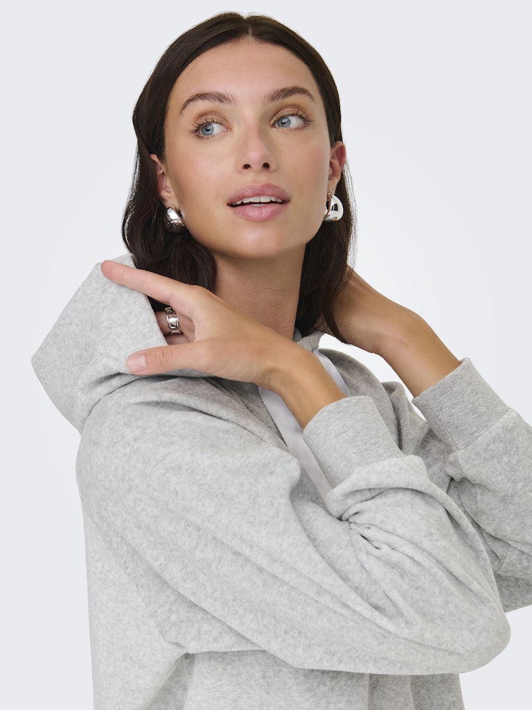 Vida Hoodie - Light Grey Melange