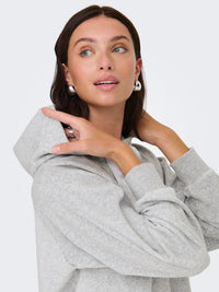 Vida Hoodie - Light Grey Melange