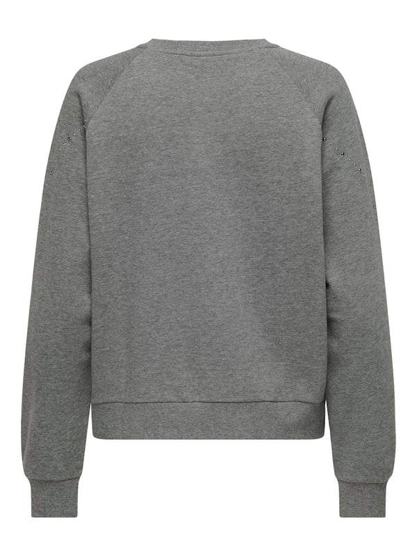 Lena Stud Sweat - Grey