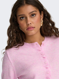 Letty Frill Cardigan - Pink Lady