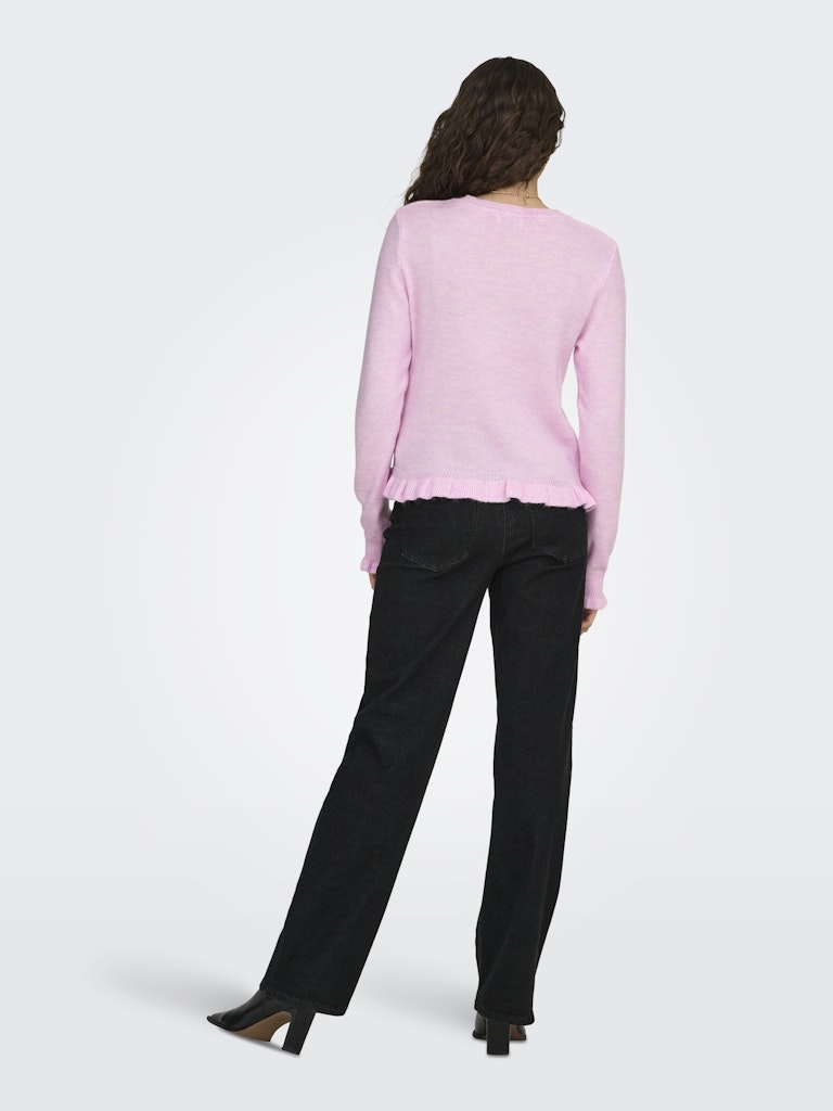 Letty Frill Cardigan - Pink Lady