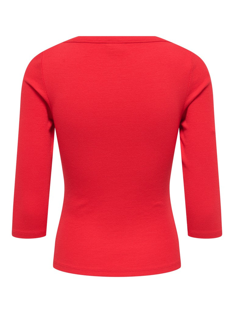 Malli Boatneck Top - Racing Red