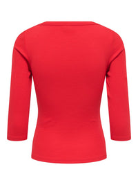 Malli Boatneck Top - Racing Red