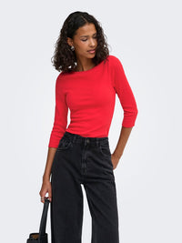 Malli Boatneck Top - Racing Red
