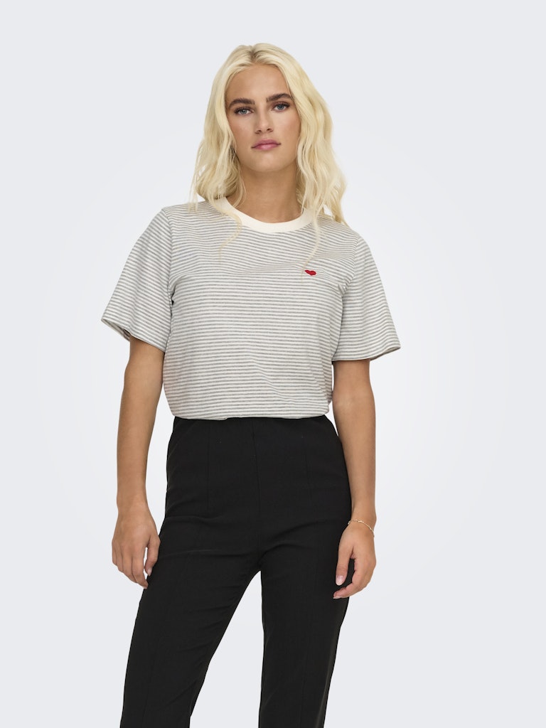 Pisa T-shirt - Stripe White/LGM