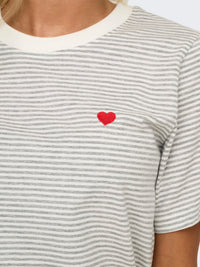 Pisa T-shirt - Stripe White/LGM