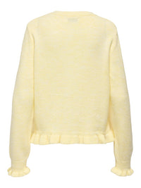 Letty Frill Cardigan - Yellow