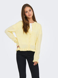 Letty Frill Cardigan - Yellow