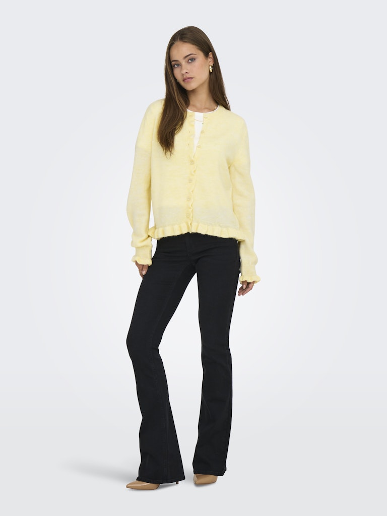 Letty Frill Cardigan - Yellow
