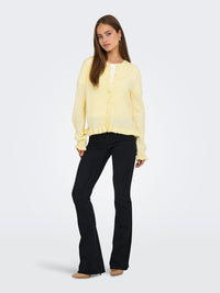 Letty Frill Cardigan - Yellow