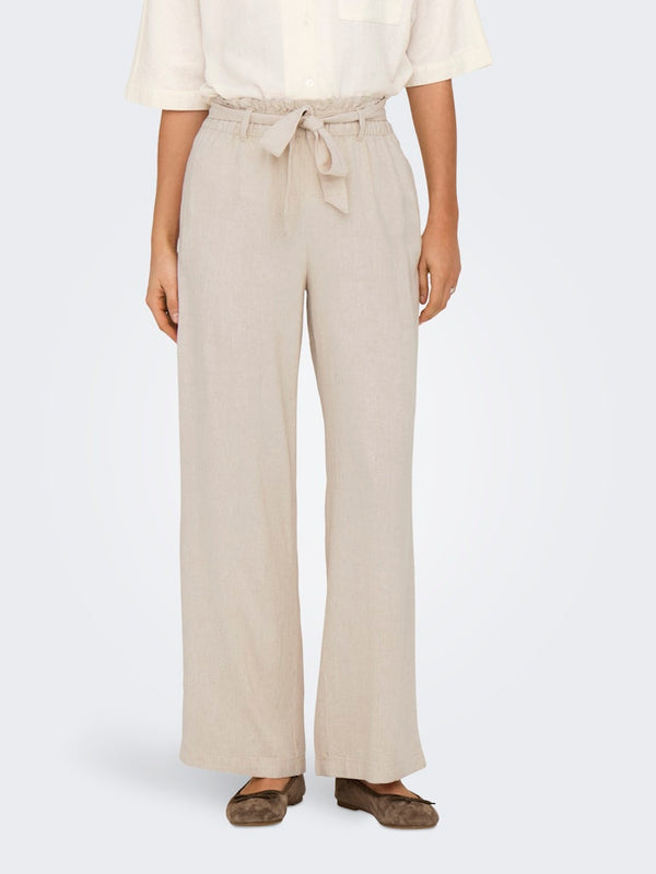 Say Belt Pant- Oatmeal