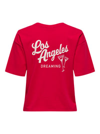 Cally Backprint Tee - Red