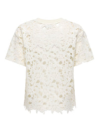 Vanya Lace Top - Cloud Dancer