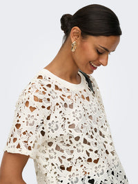 Vanya Lace Top - Cloud Dancer