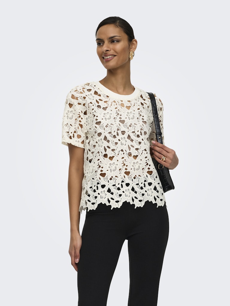 Vanya Lace Top - Cloud Dancer
