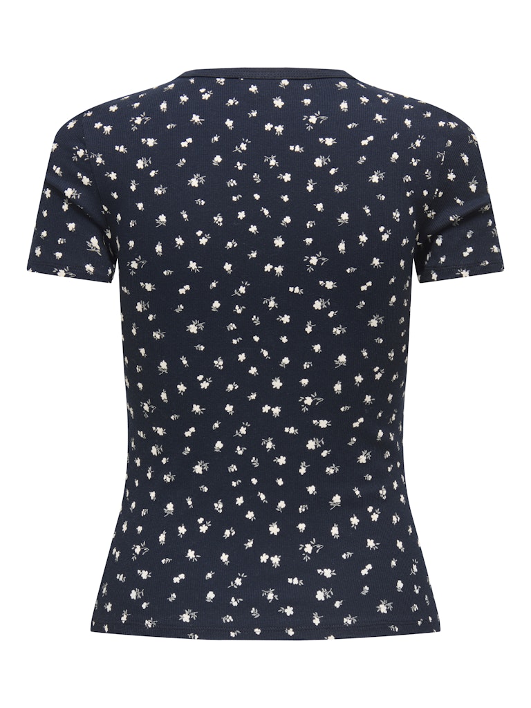 Lucky Top - Sky Caption Soft Flower