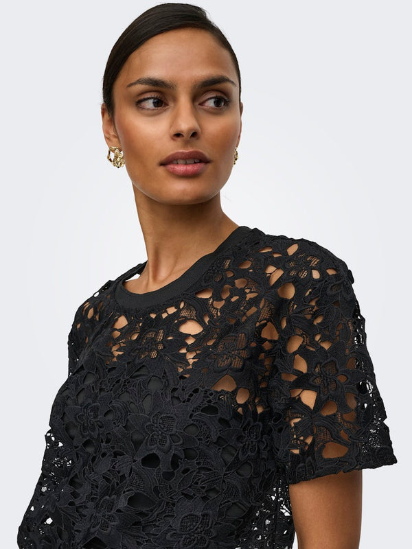 Vanya Lace Top - Black