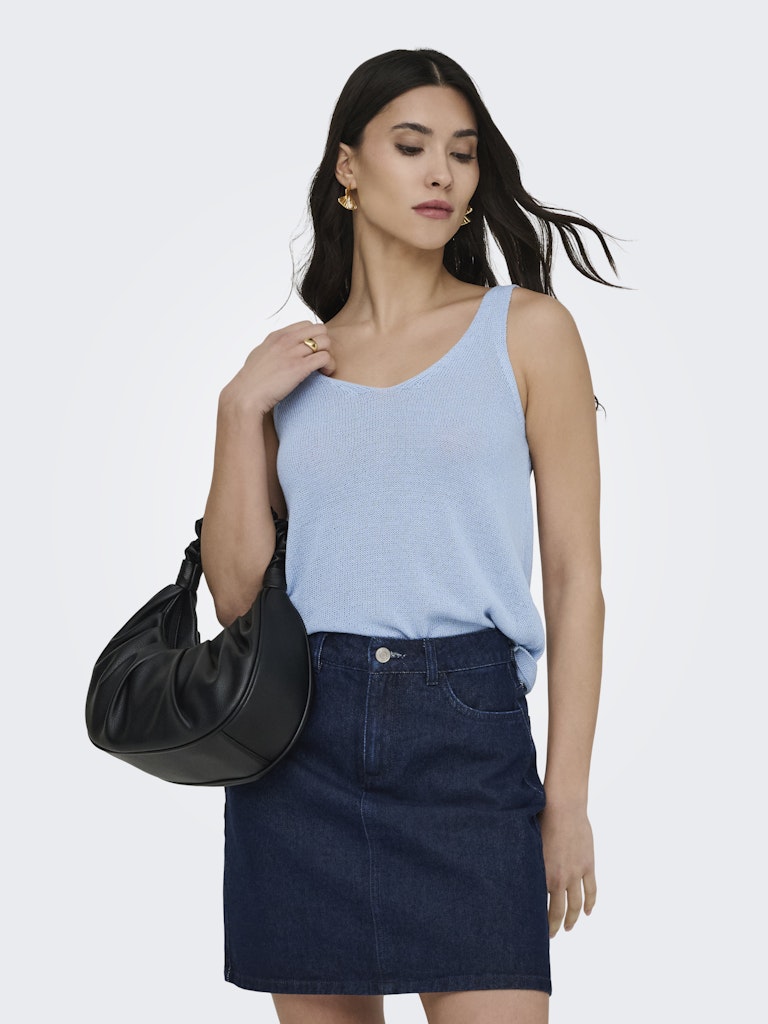 Shine Top - Powder Blue