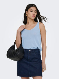 Shine Top - Powder Blue