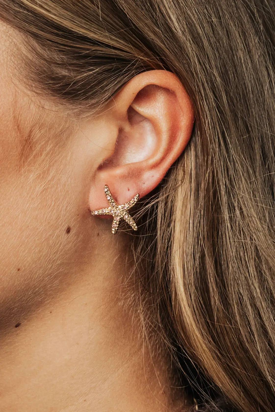 Starfish Studs - Gold