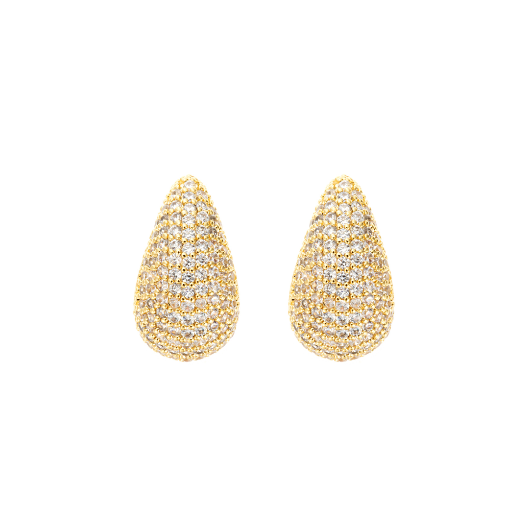 Corinne Crystal Small Earring - Gold