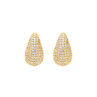Corinne Crystal Small Earring - Gold