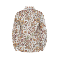 Gada Shirt - Brown Flower