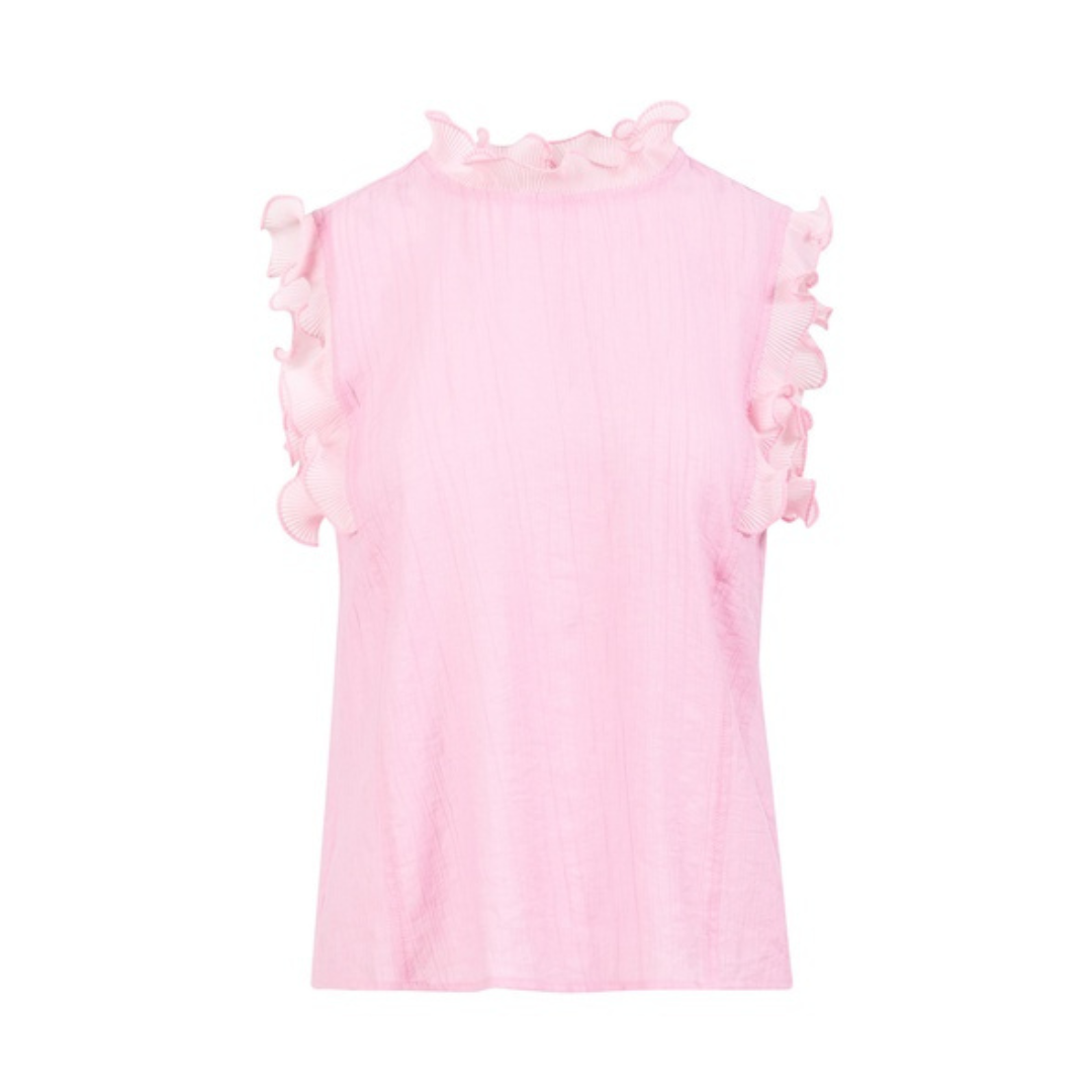 Top With Ruffels - Pink