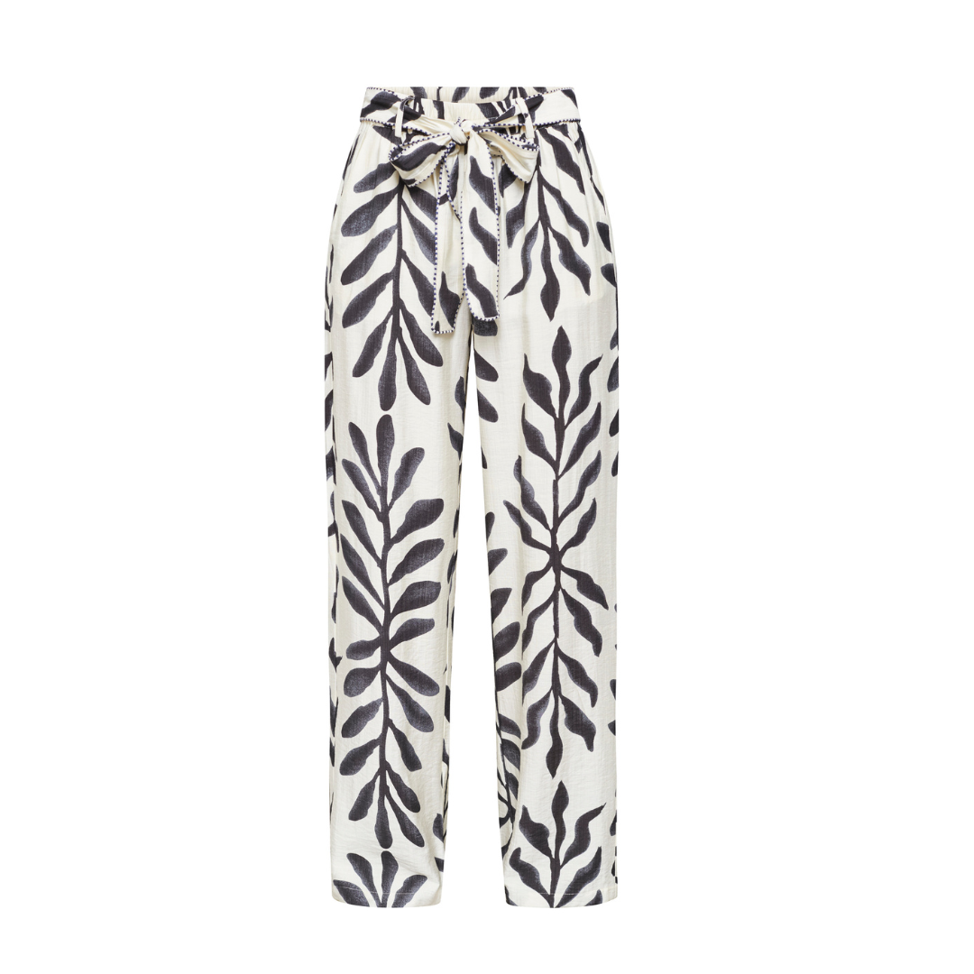 Ella Pant - Cream/Black