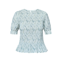 Nix Top - Cream Flower